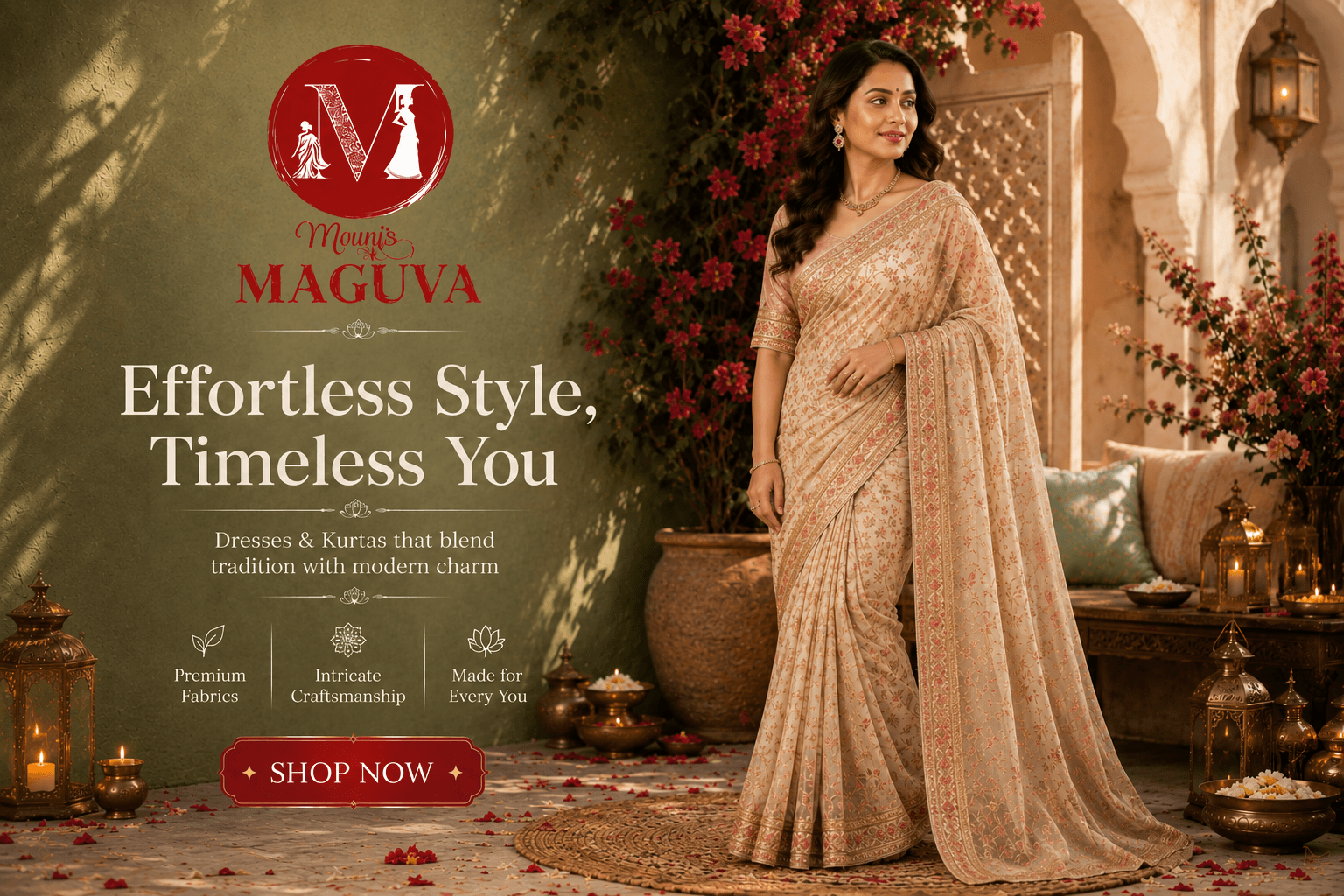 Mouni's Maguva — festive sarees and sets